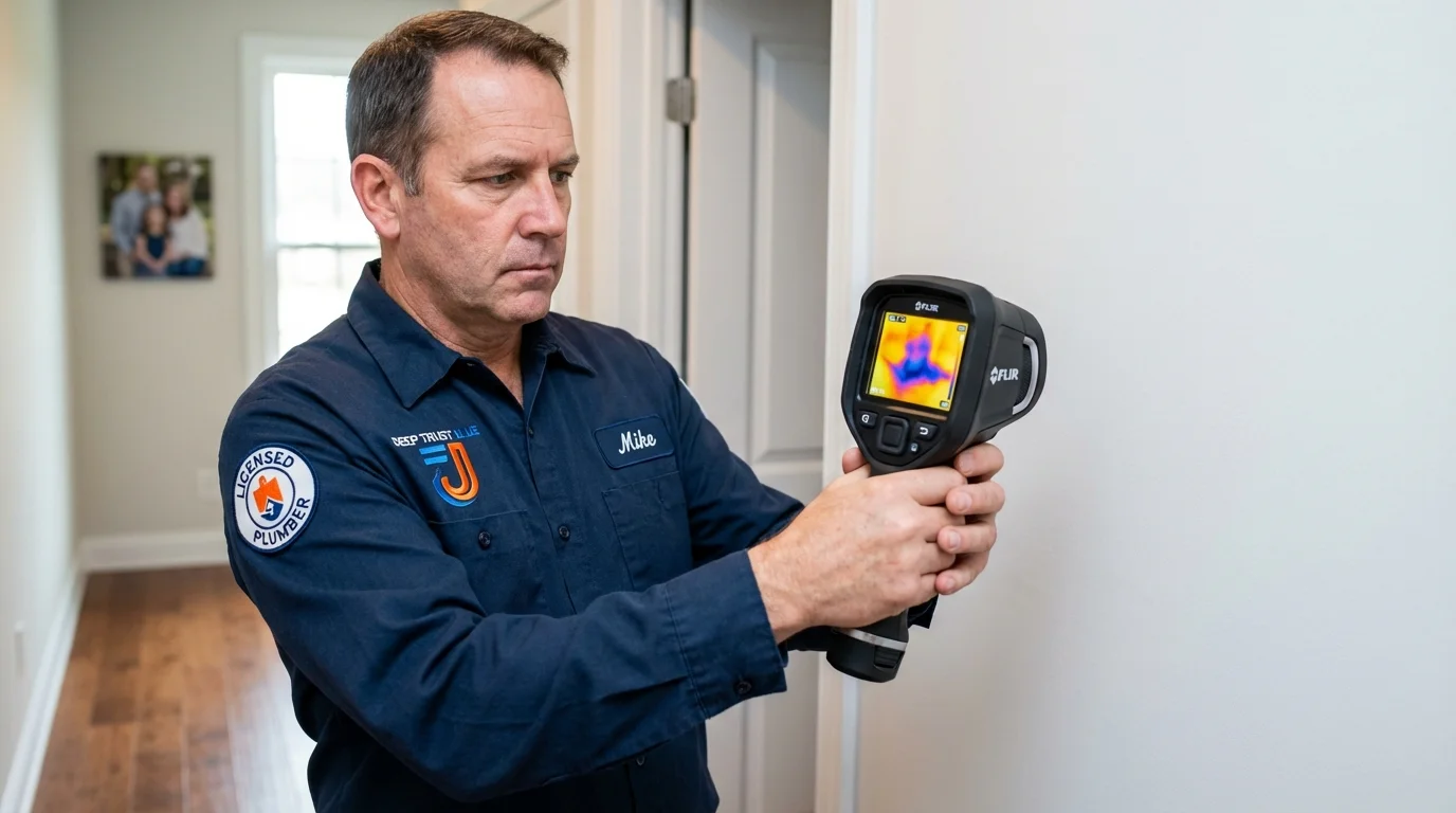 Thermal imaging leak detection by Johns Plumbing LLC in Maumelle